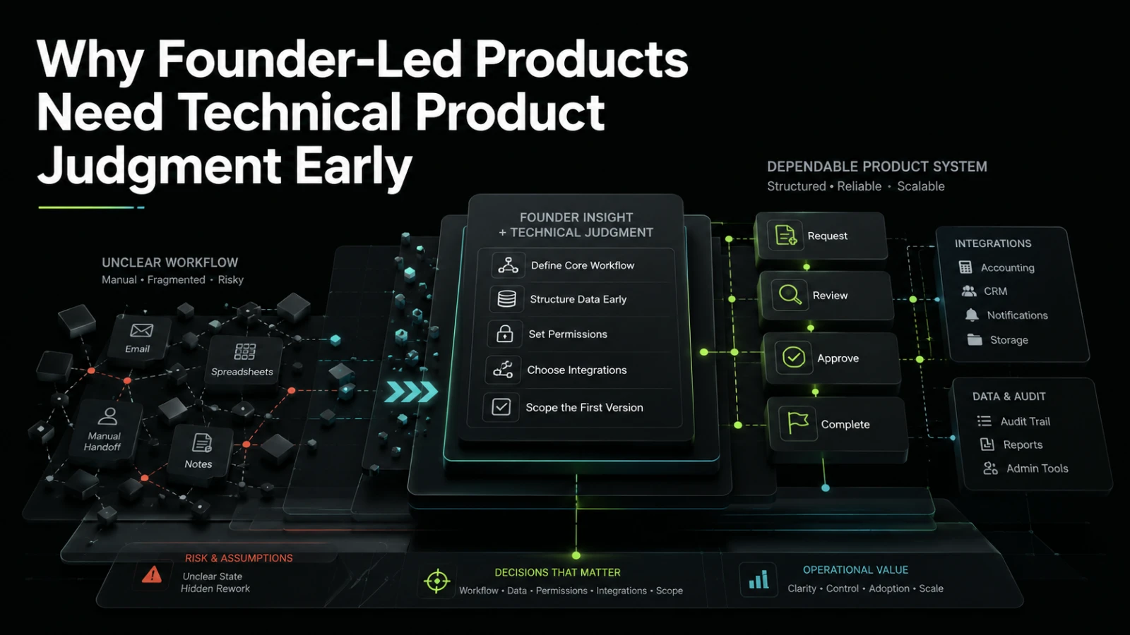 Why Founder-Led Products Need Technical Product Judgment Early